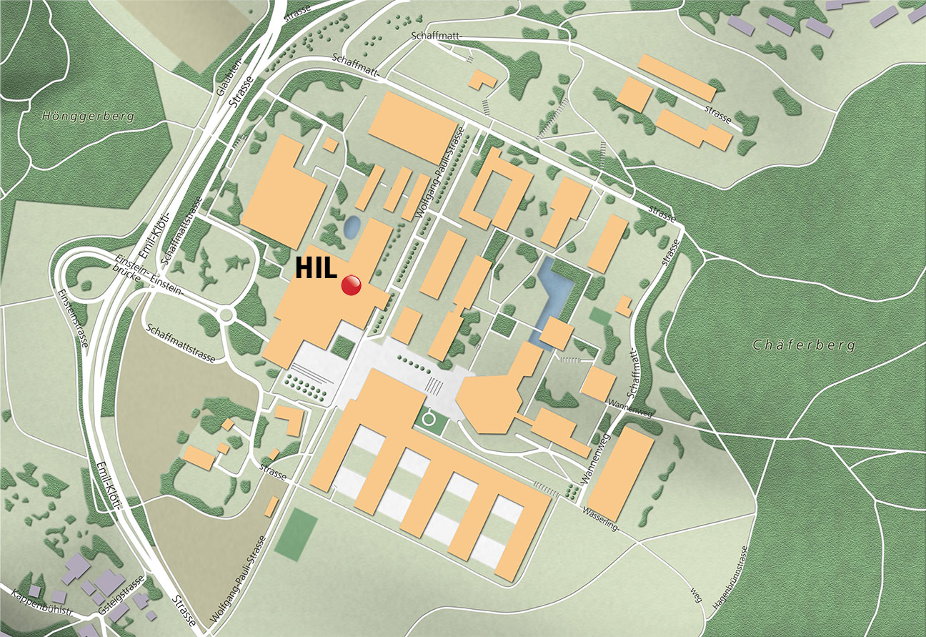 Enlarged view: campus map HIL
