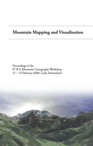 Enlarged view: Mountain Mapping and Visualisation