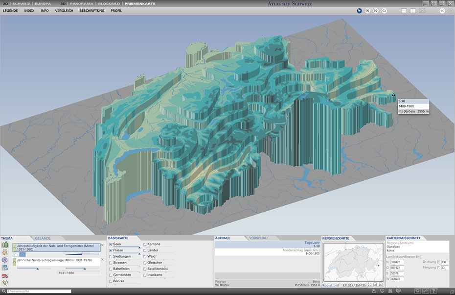 Enlarged view: Atlas of Switzerland – interactive